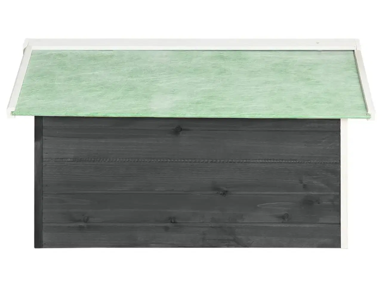 Billede 6 - Skur til robotplæneklipper 72x87x50 cm fyrretræ grå og hvid