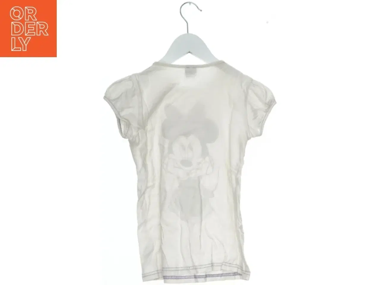 Billede 2 - Hvid Minnie Mouse T-shirt til børn fra Disney (str. 122)