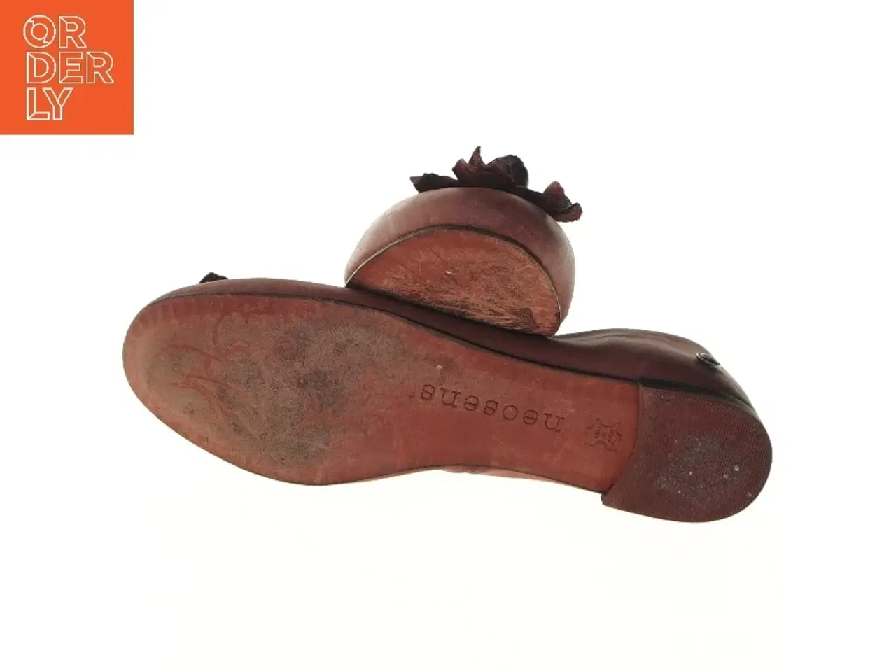 Billede 3 - Brune ballerina sko med blomster fra Neosens (str. 38 )