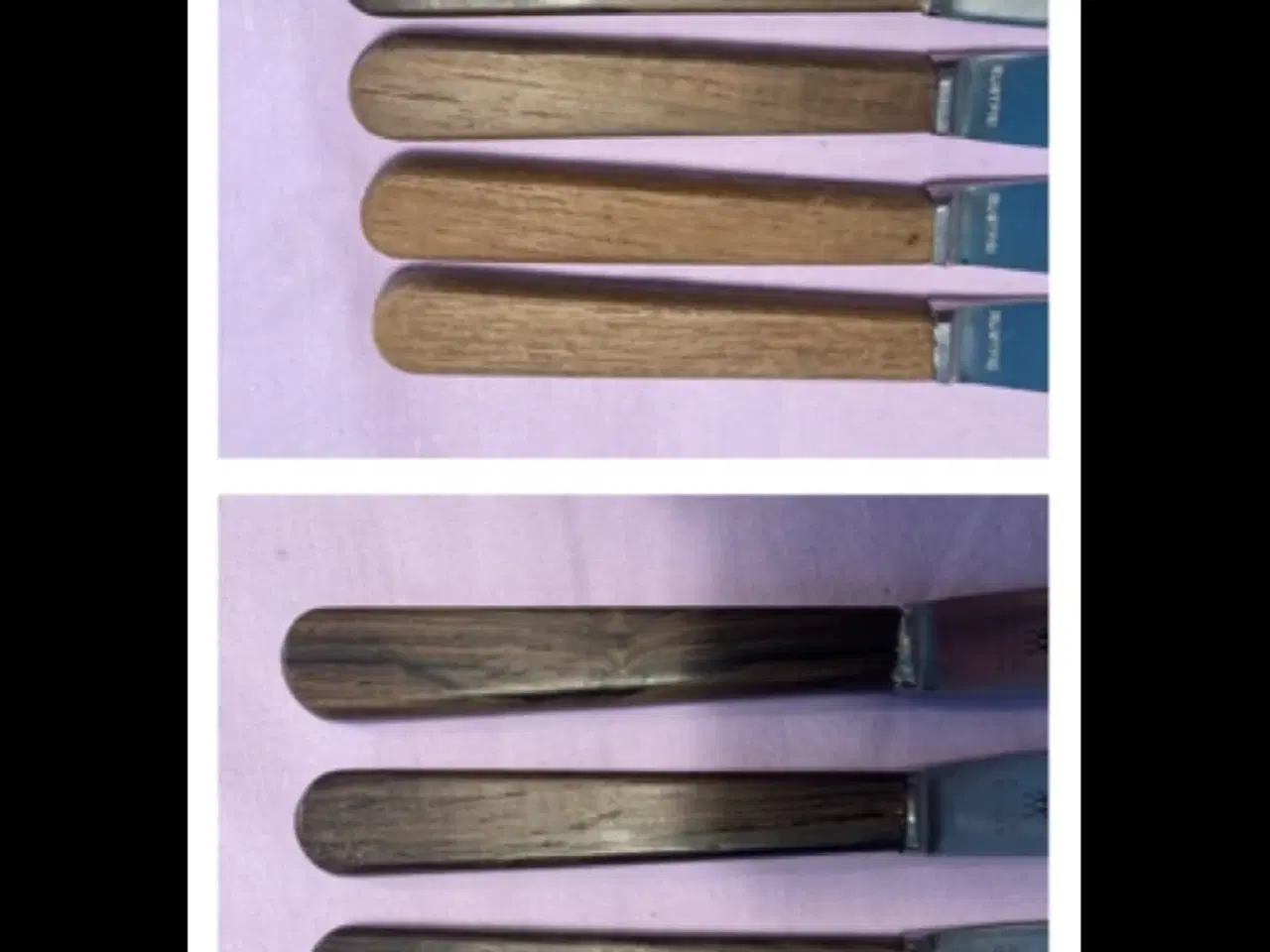 Billede 3 - Smørknive med teaktræsskaft