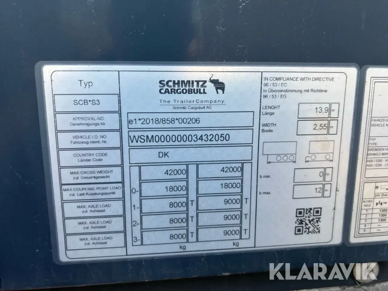 Billede 7 - Trailer Schmitz Cargobull 0,6LN, Scb S3