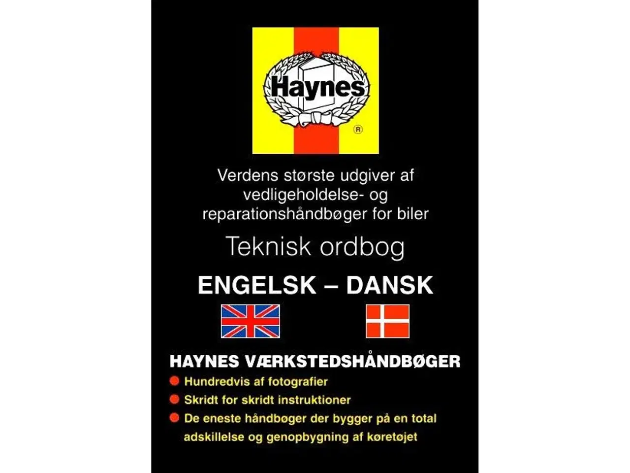 Billede 1 - Haynes Engelsk-Dansk Teknisk Ordbog