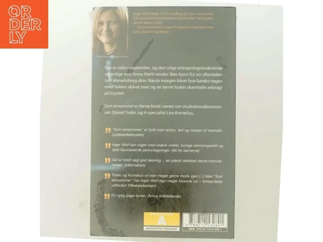 Billede 3 - Sort sensommer af Inger Wolf (Bog)