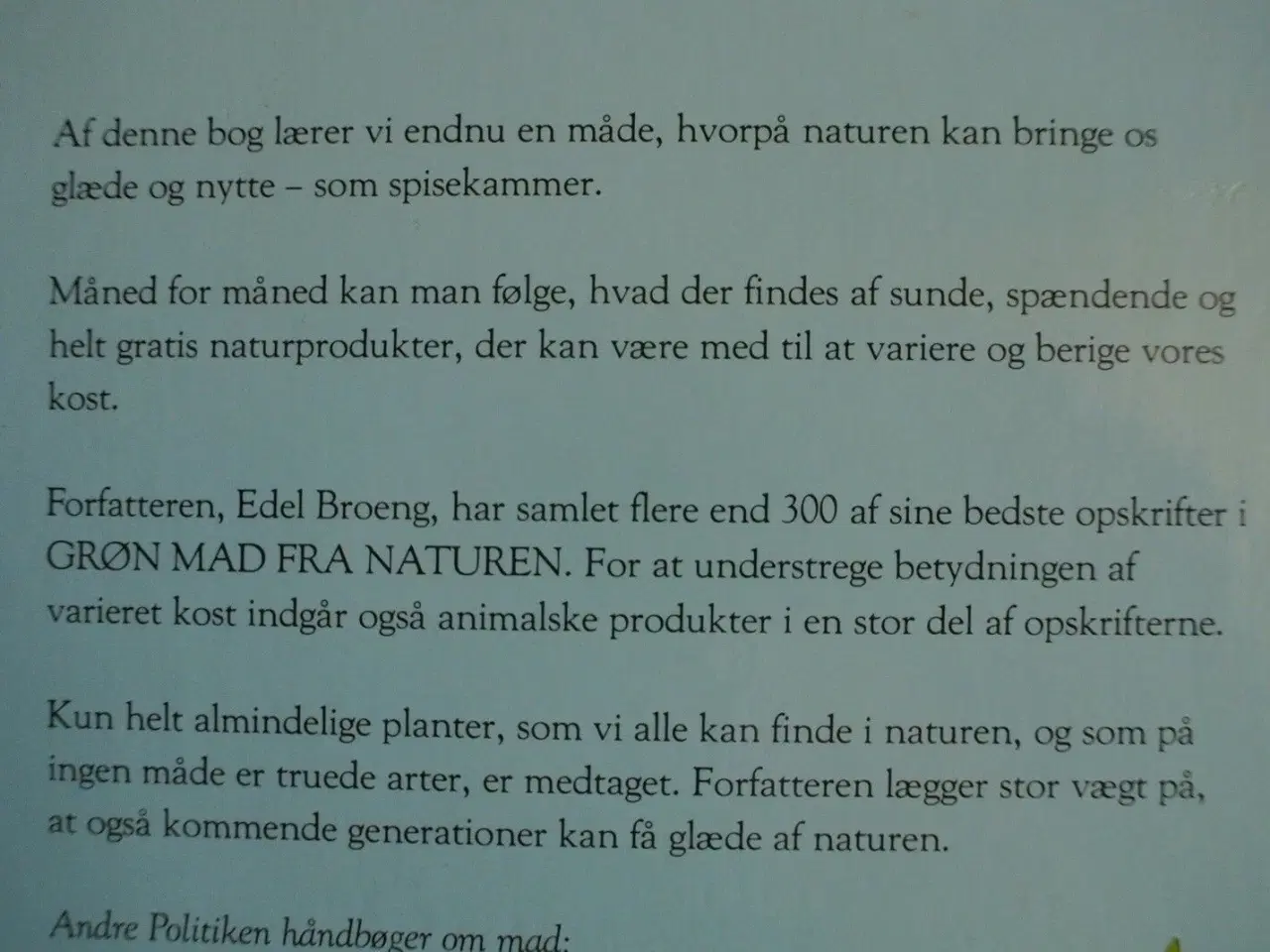Billede 3 - grøn mad 2 fra naturen, af edel broeng. ill. af ev