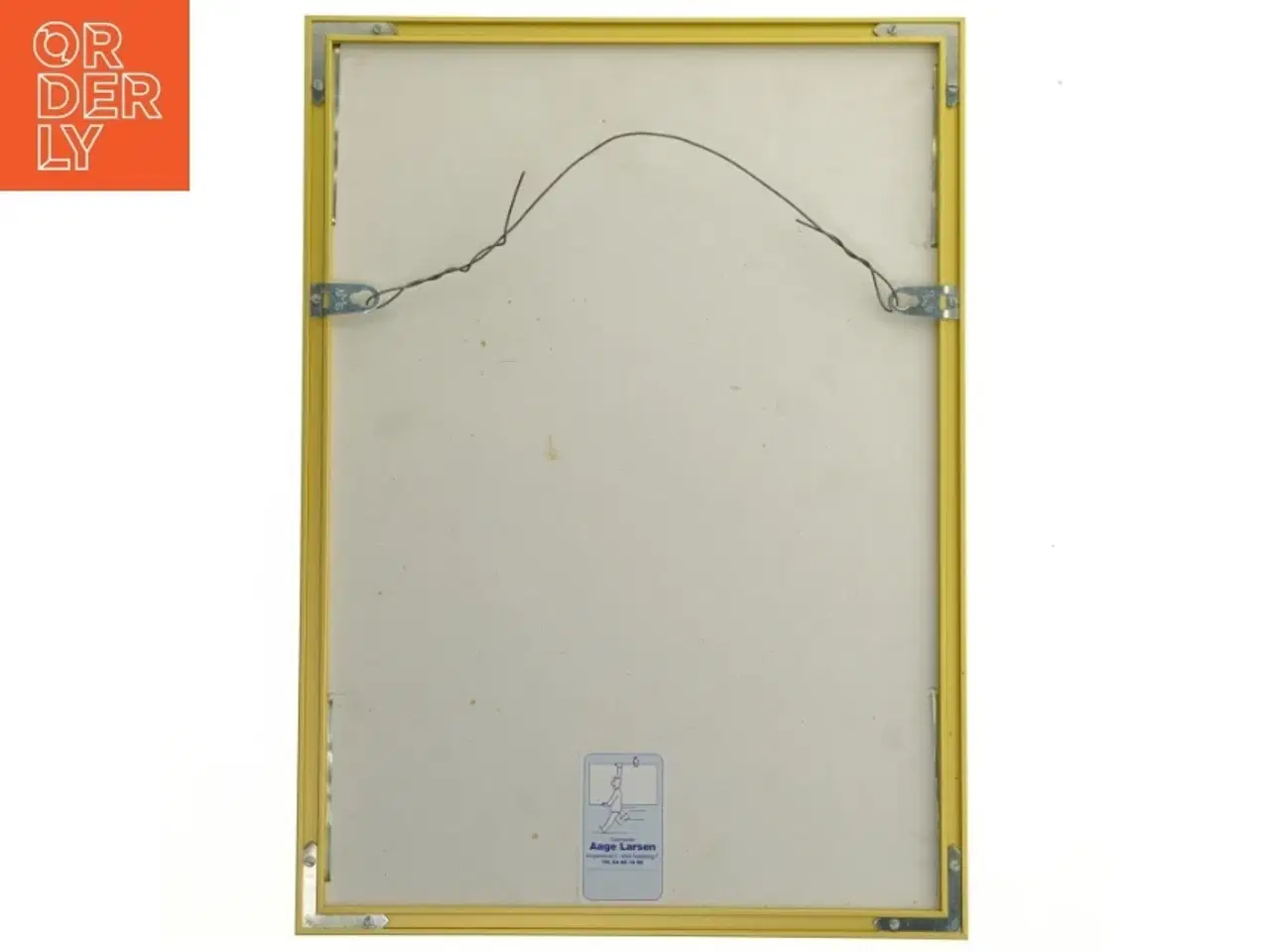 Billede 4 - Indrammet egyptisk papyruskunst fra Aage Larsen (str. 42x30,5 cm)