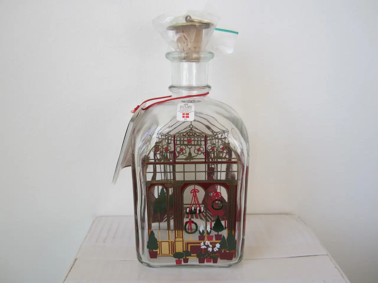 Billede 3 - 1995 Holmegaard juleflaske med 2 glas.