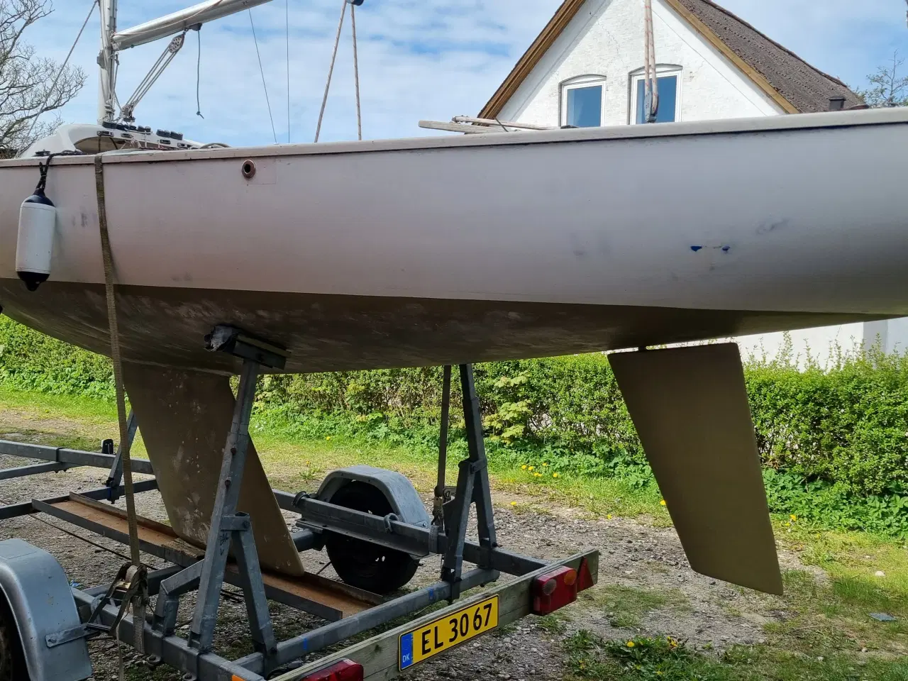 Billede 10 - "Yngling" sejlbåd med trailer og motor