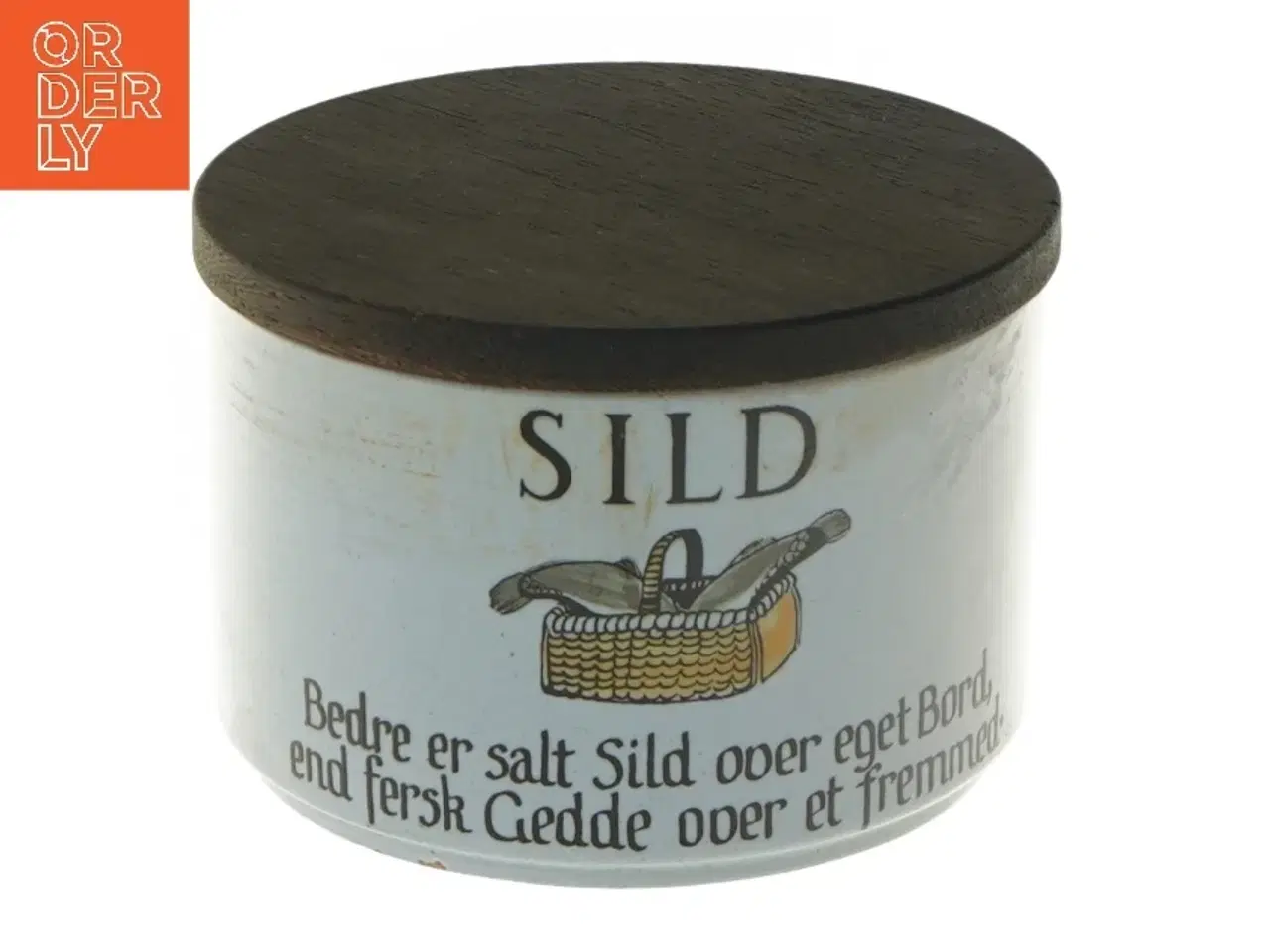 Billede 1 - Keramik krukke med låg fra Knabstrup (str. Ø 12,5 cm)