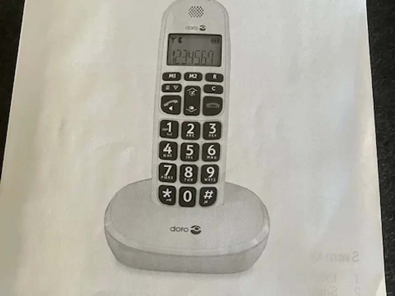 Billede 2 - Telefoner til fastnet - Doro Phone Easy 100 W