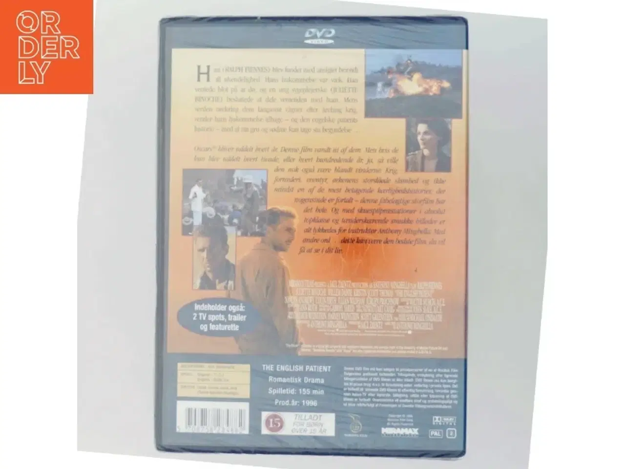 Billede 3 - DEN ENGELSKE PATIENT med Ralph Fiennes (DVD)