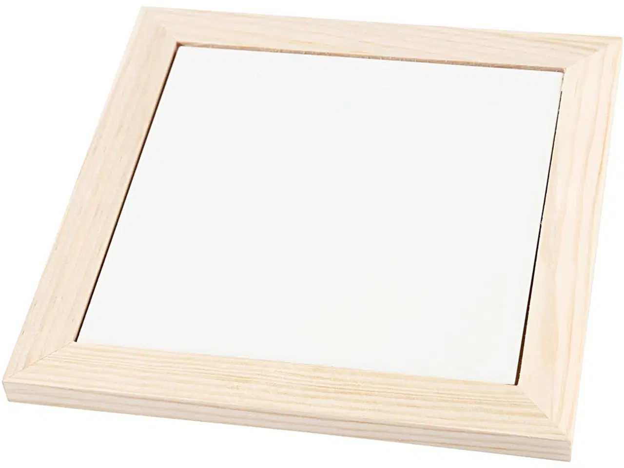 Billede 1 - Elegant bordskåner med træramme - 18,5x18,5 cm