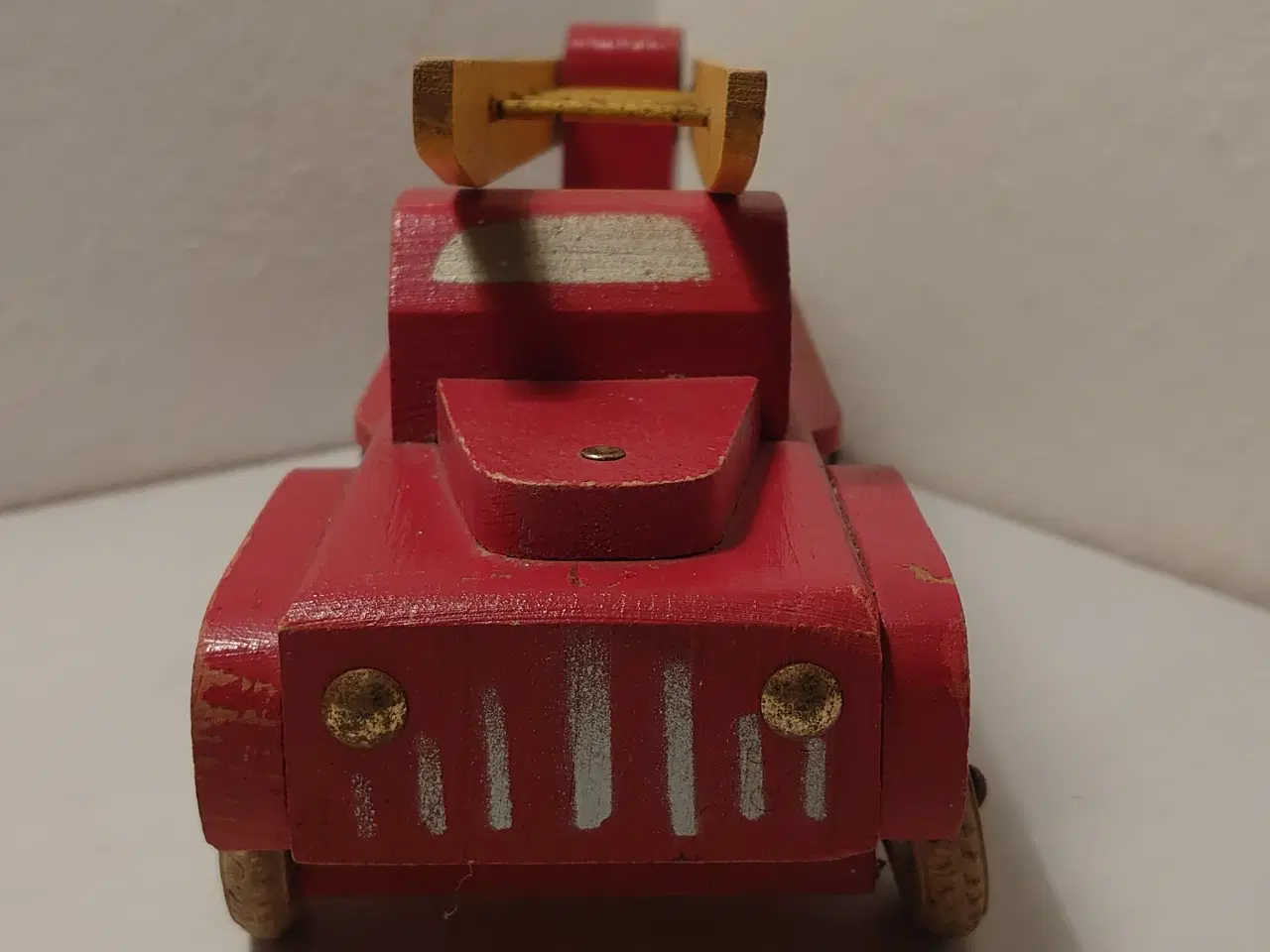 Billede 3 - Gammel stige/brandbil i træ. Ca. 1950