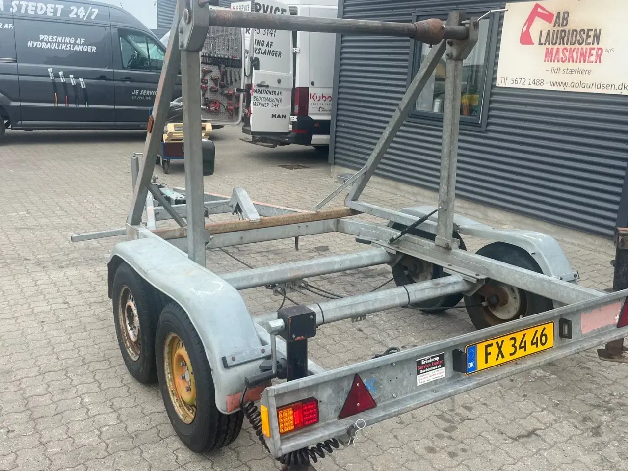 Billede 2 - PHV kabeltrailer  3500kg kabeltrailer Skal IKKE synes.