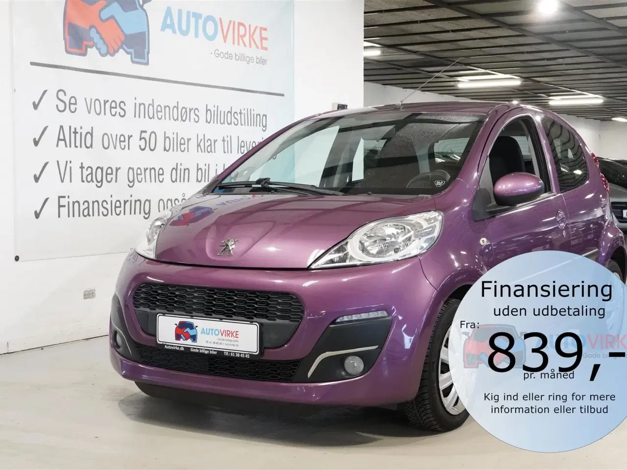 Billede 1 - Peugeot 107 1,0 Motion Air 68HK 5d