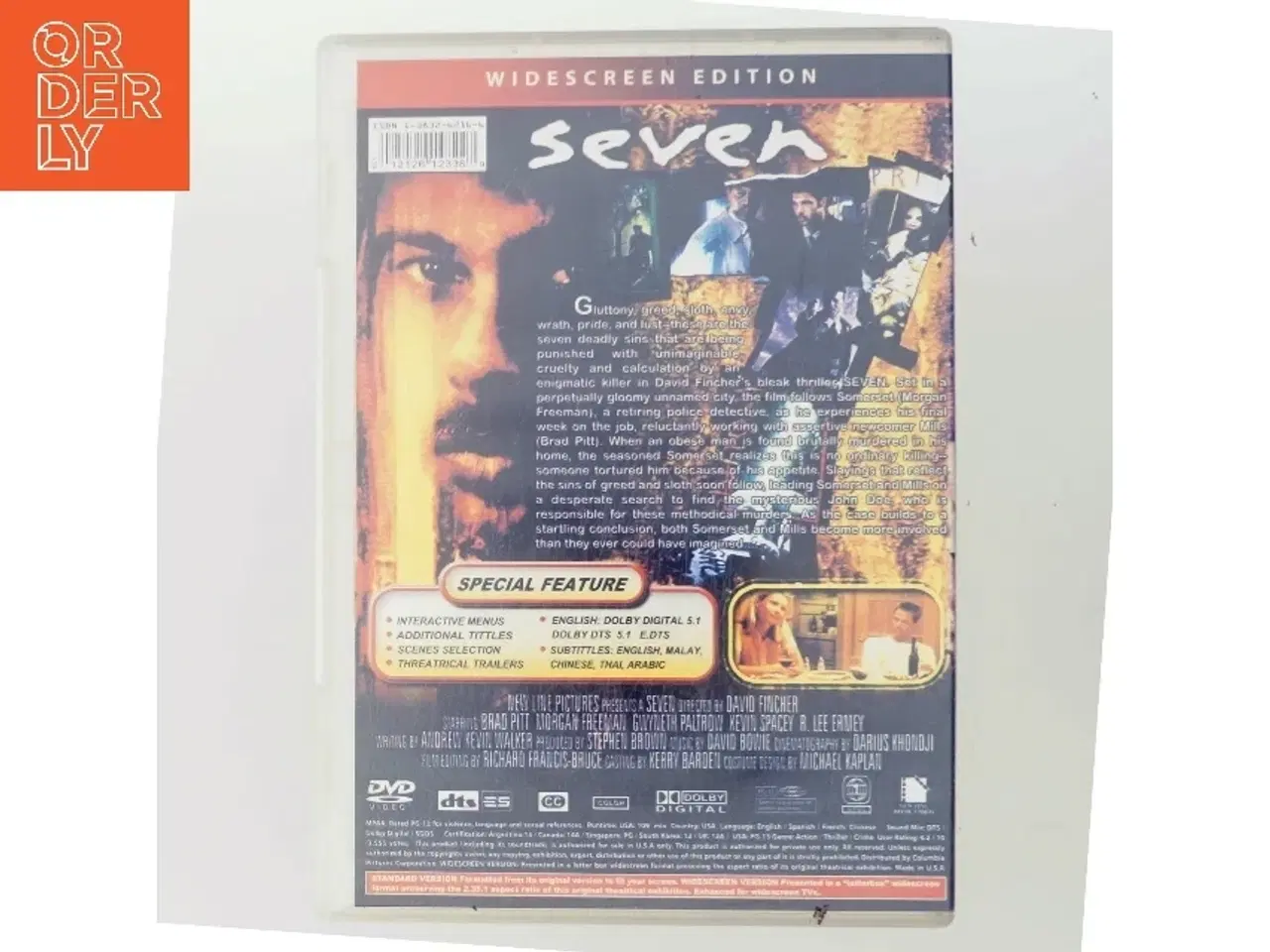 Billede 3 - Seven med Brad Pitt (DVD)