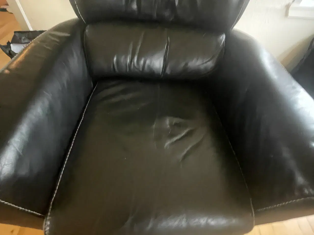 Billede 2 - Luksus lænestole i læder (2 stk.) 