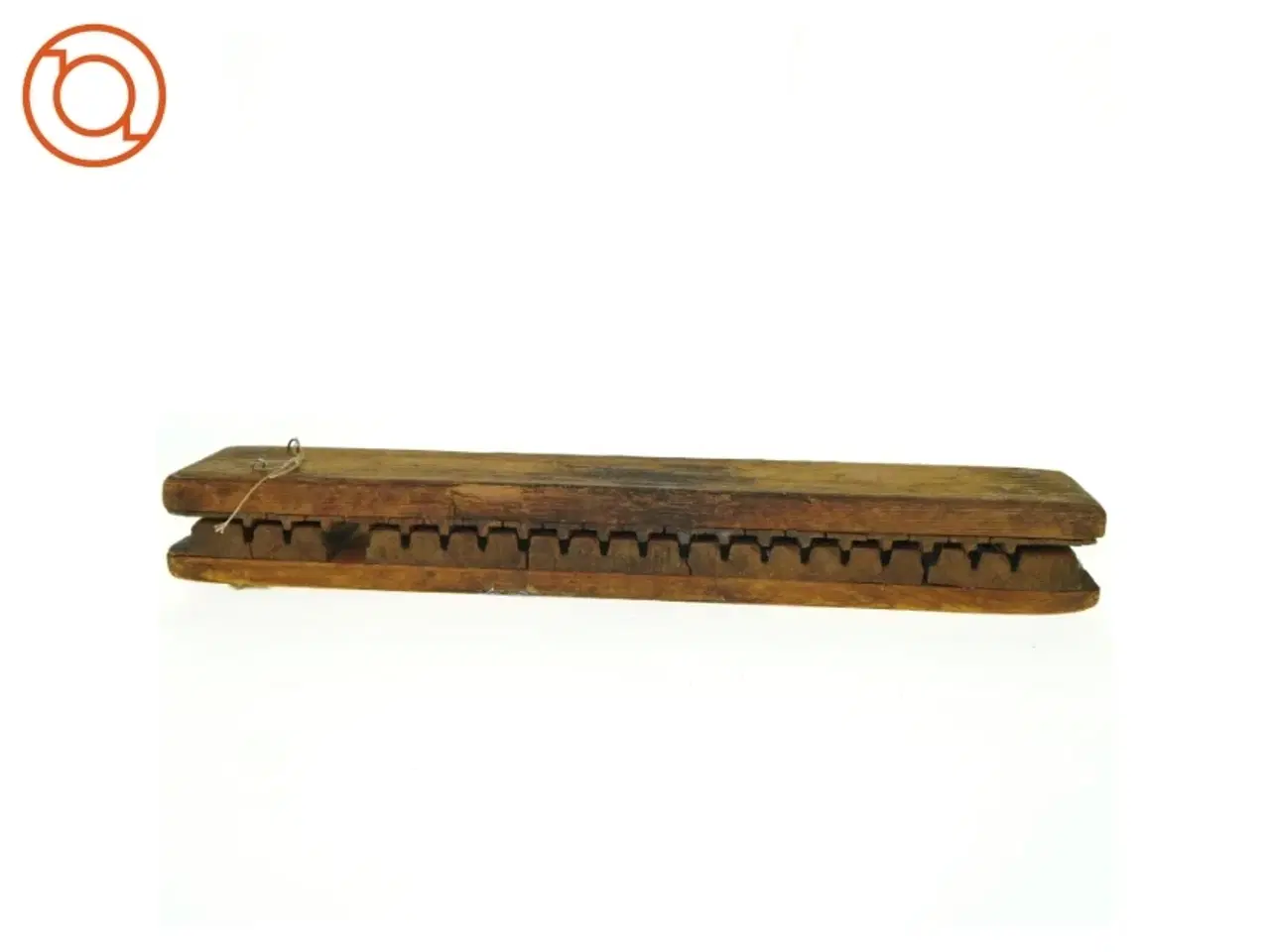 Billede 5 - Antikke træskolæster (str. 55 x 11 cm)