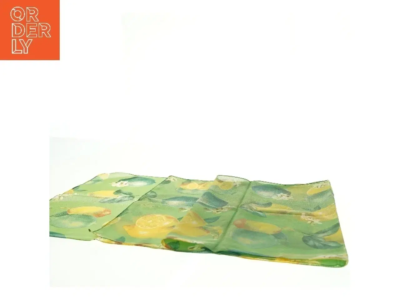 Billede 3 - Tørklæde med citronmotiv (str. 155 x. 37 cm)