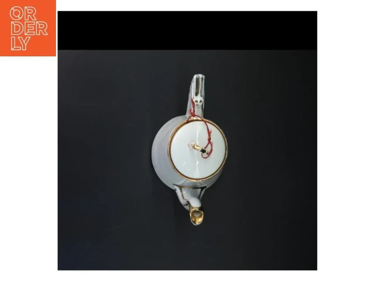 Billede 4 - Porcelænskande med guldkant (str. 23 cm)