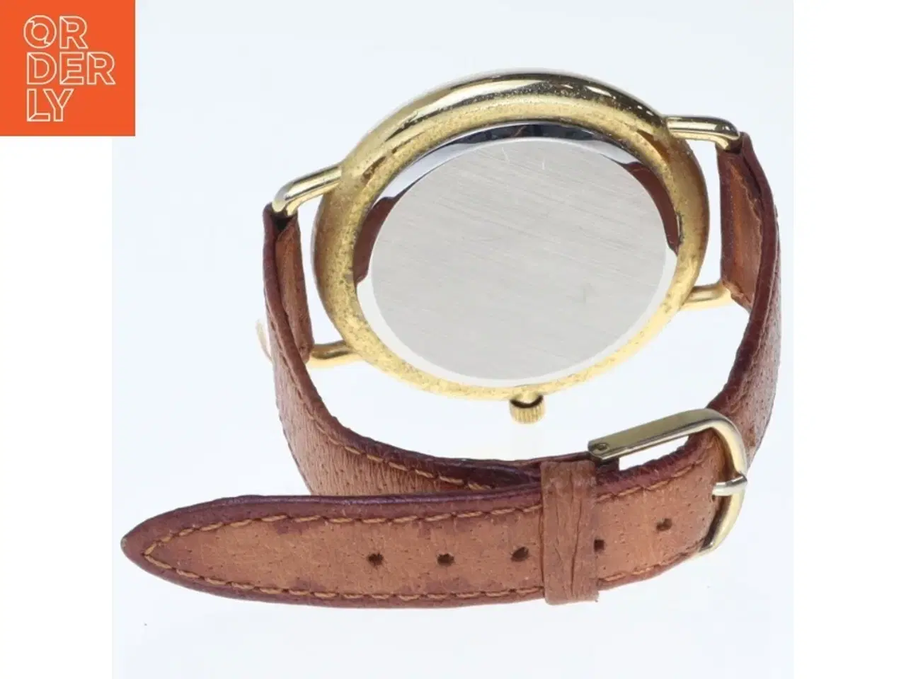 Billede 2 - Vintage kvarts armbåndsur med læderrem fra Quartz (str. 13 mm)