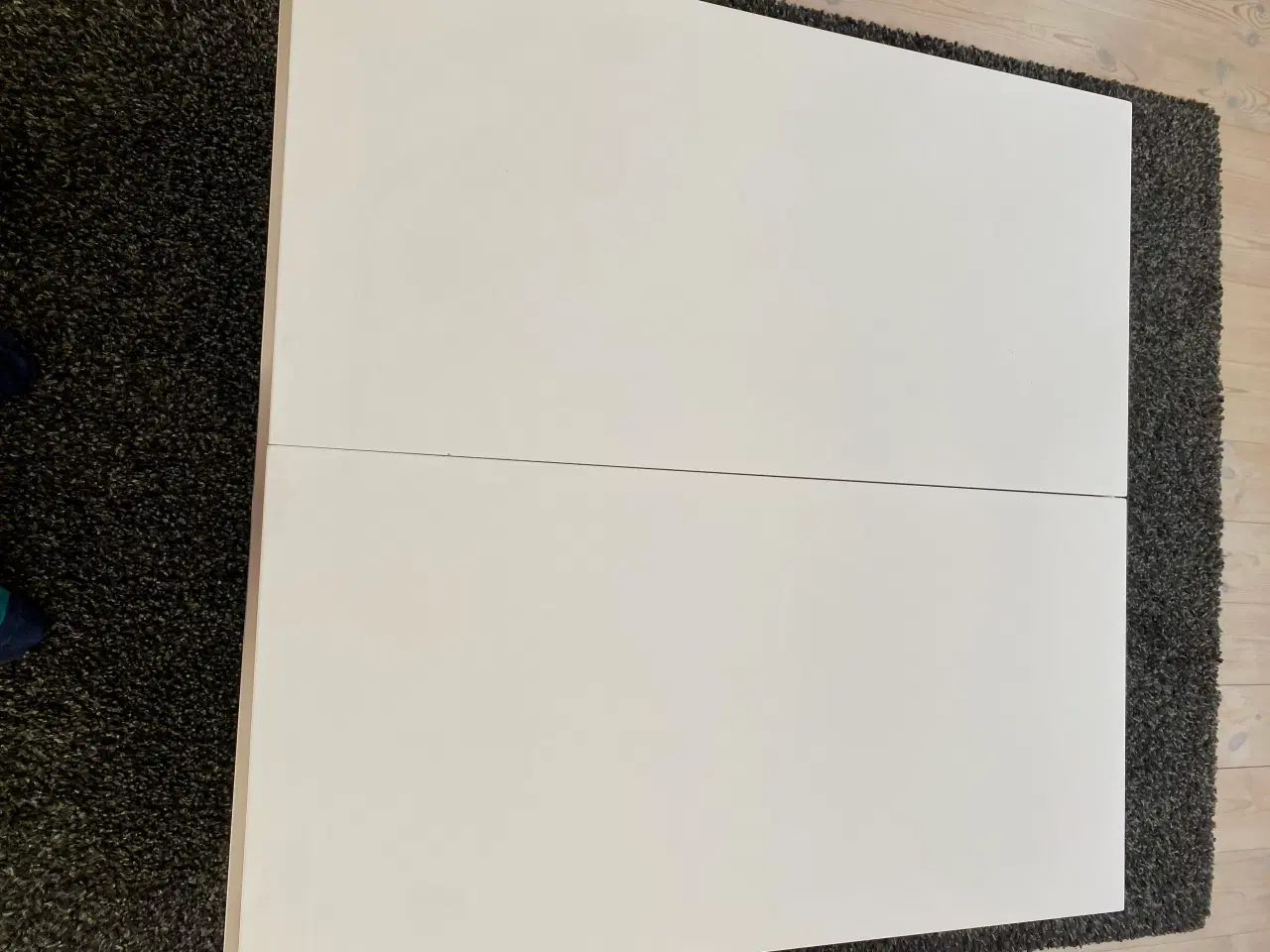 Billede 3 - Sofabord i blank hvid med understel i stål. Meget 