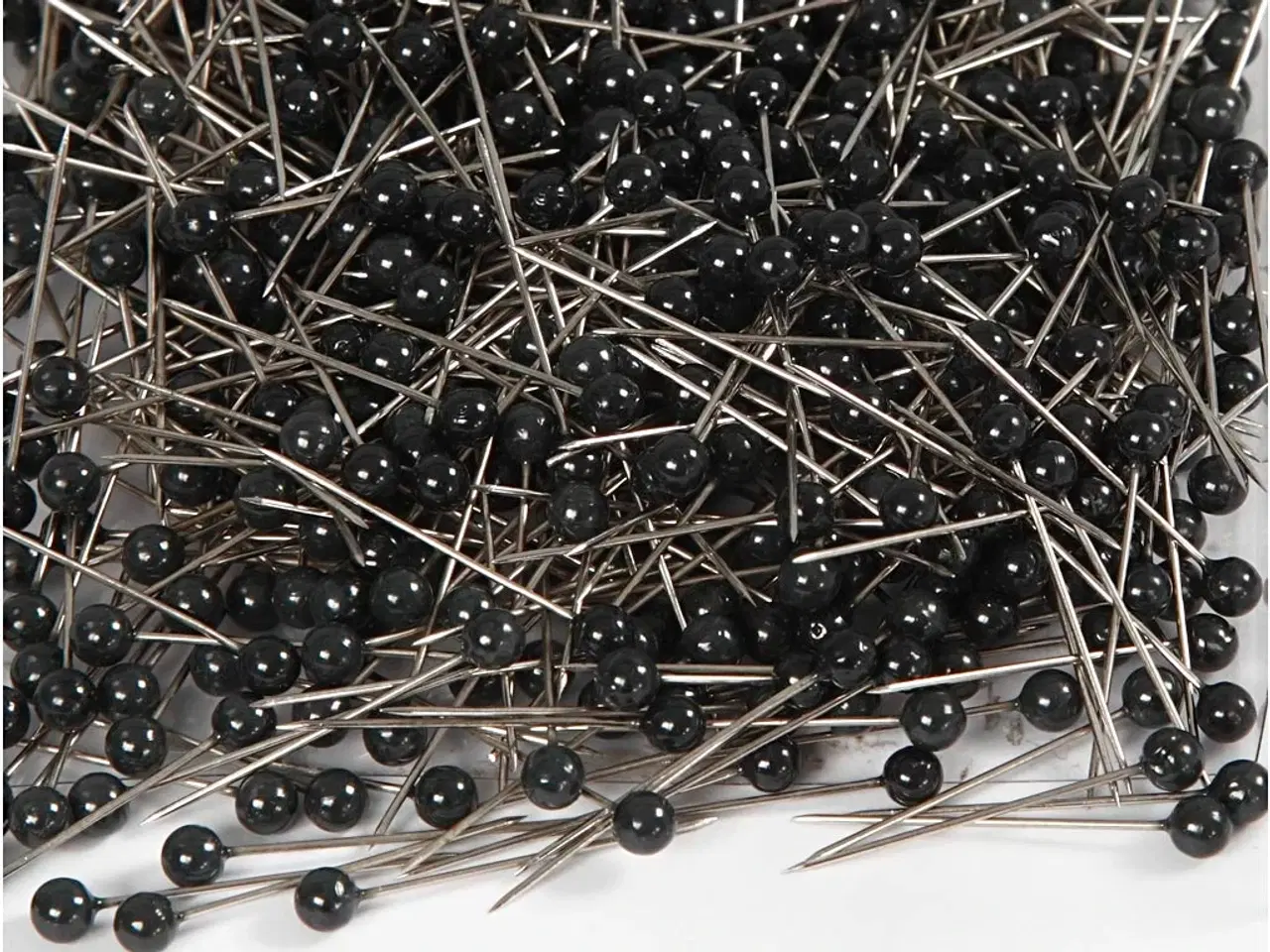 Billede 1 - Holdbare kortnåle 25 mm, 1000 stk. - Sort