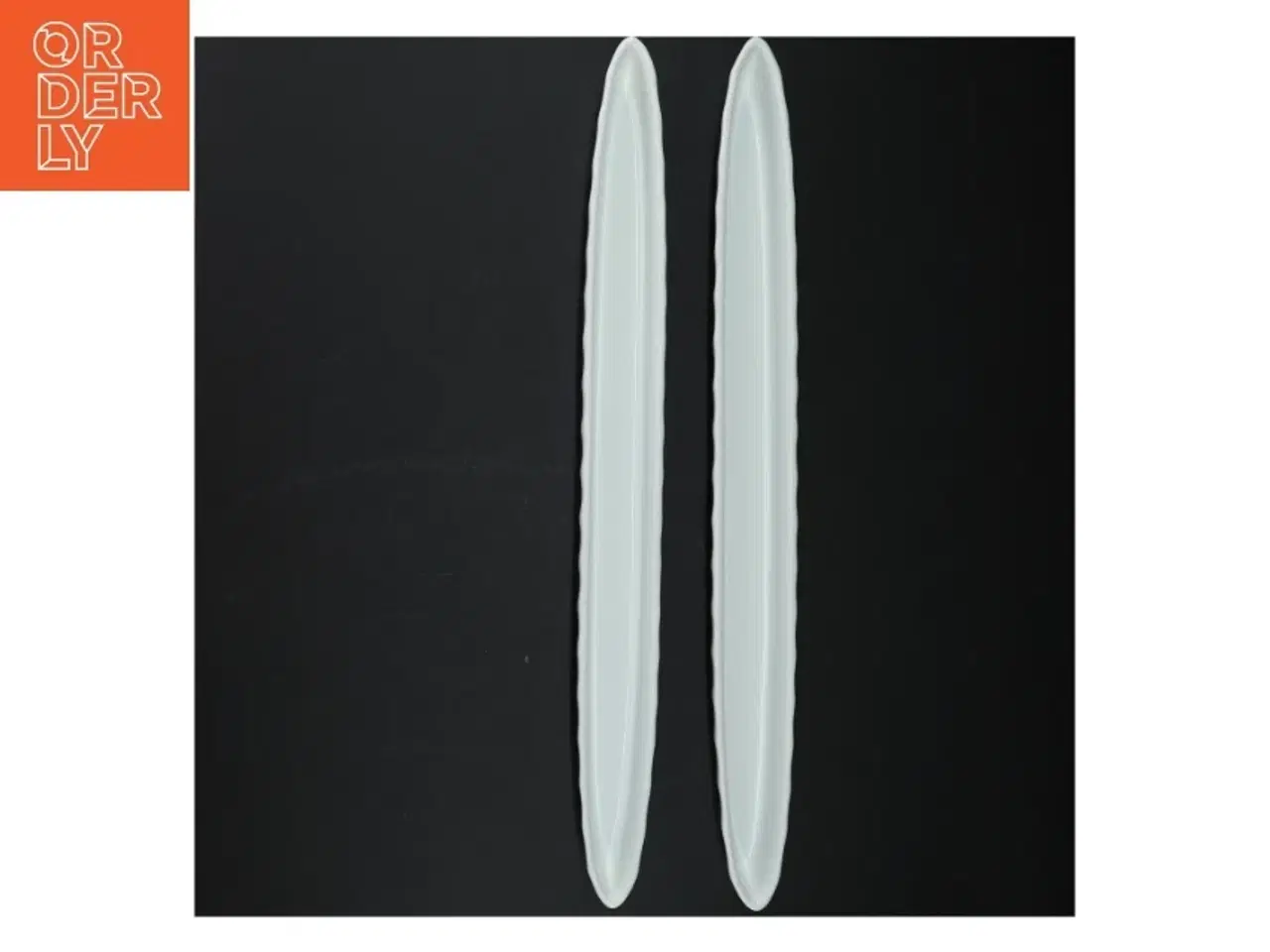 Billede 2 - Lange porcelænsfade (str. 40 x 4 cm)