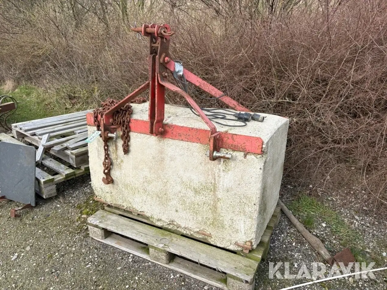 Billede 1 - Vægtklods beton med kobling