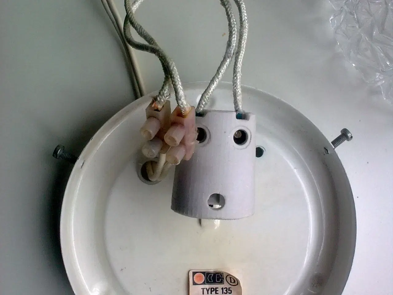 Billede 12 - Plafond firkant lampe klar reliefglas DANSK retro