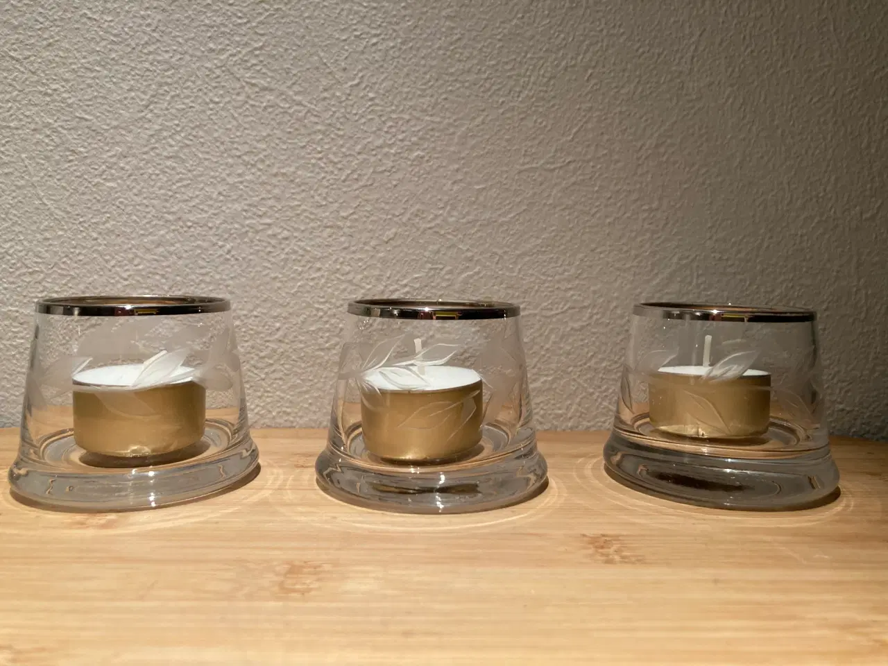 Billede 4 - 3 stk helt nye fyrfadsstager