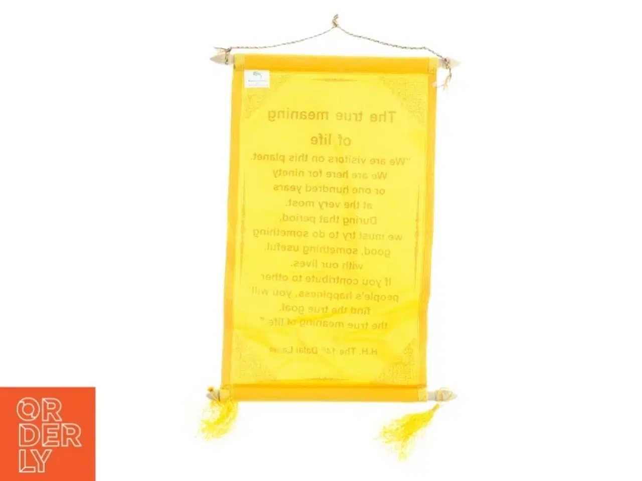 Billede 2 - Dekorativ Vægbanner med Citat (str. 36 x 21 cm)