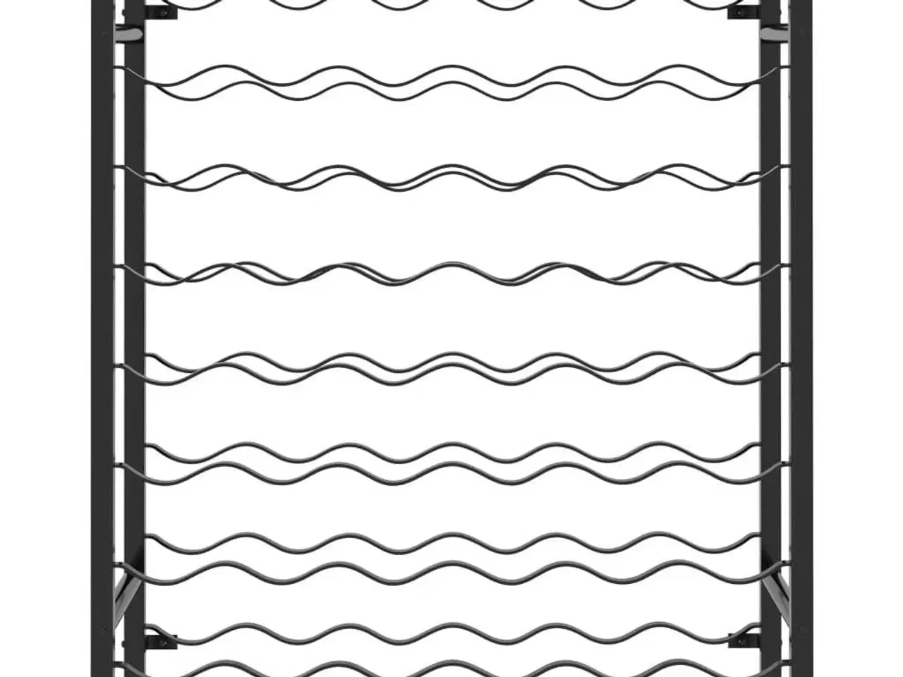 Billede 3 - Vinreol til 48 flasker metal sort