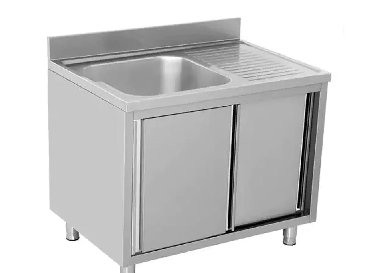 Billede 3 - Stålbord med vask - B1200 x D700 x H850 mm