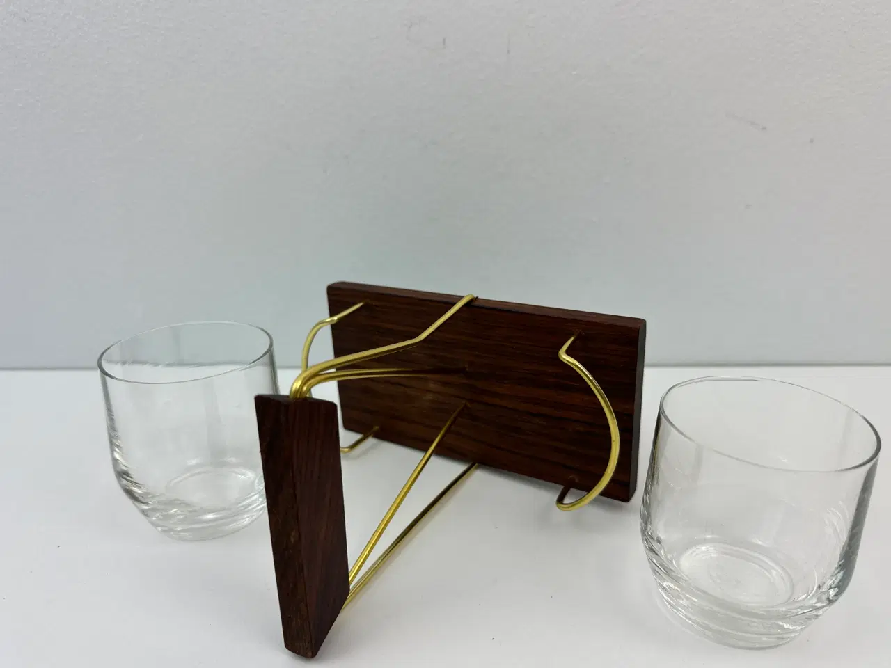 Billede 8 - Palisander / messing glas holder (retro)