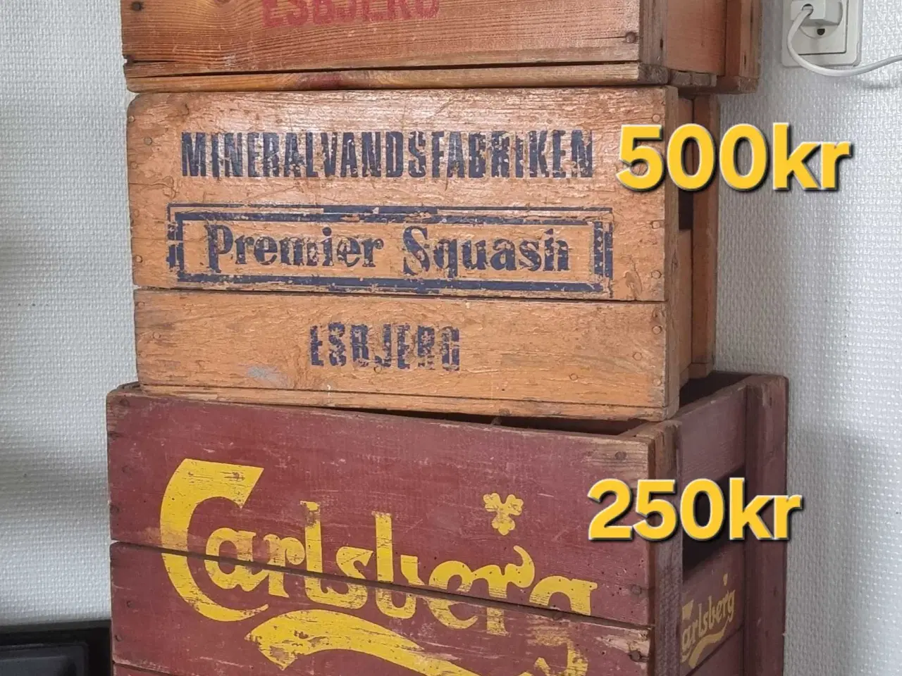 Billede 1 - ORIGINAL RØRKJÆR ESBJERG TRÆKASSE.