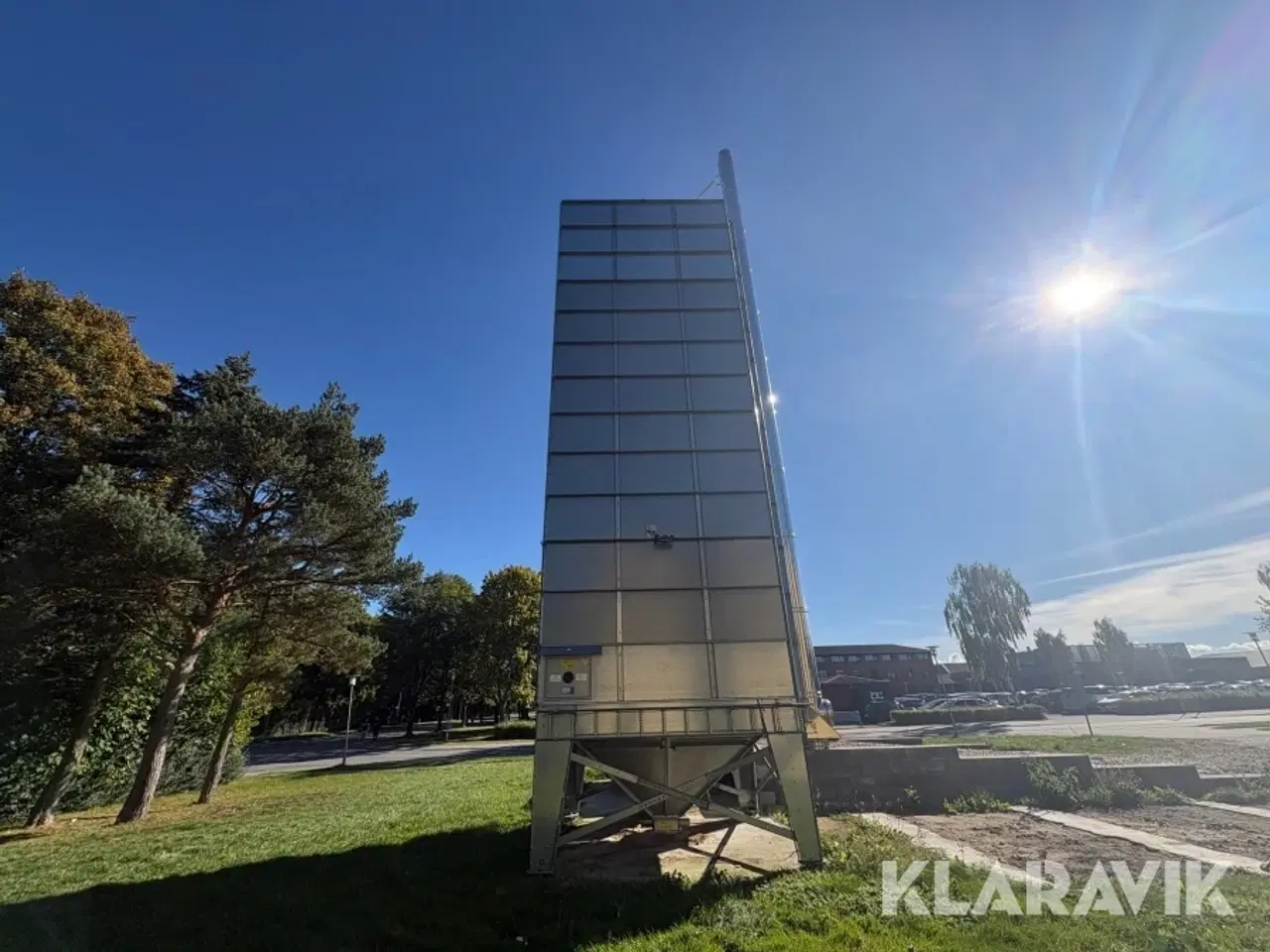 Billede 4 - Udendørssilo BM 300 galvaniseret med fyldebeholder og vægt MU-300