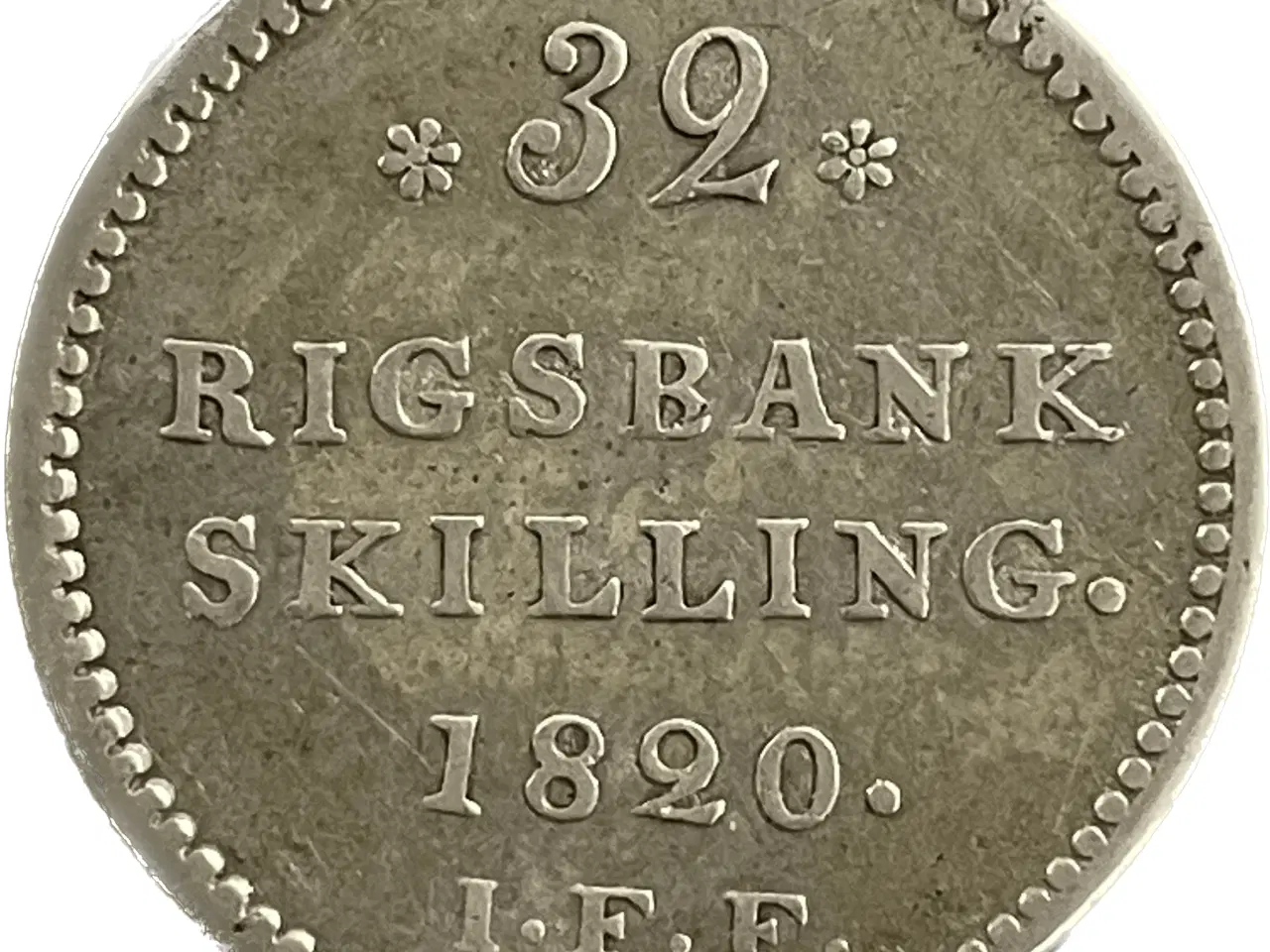 Billede 1 - 32 Rigsbankskilling 1820