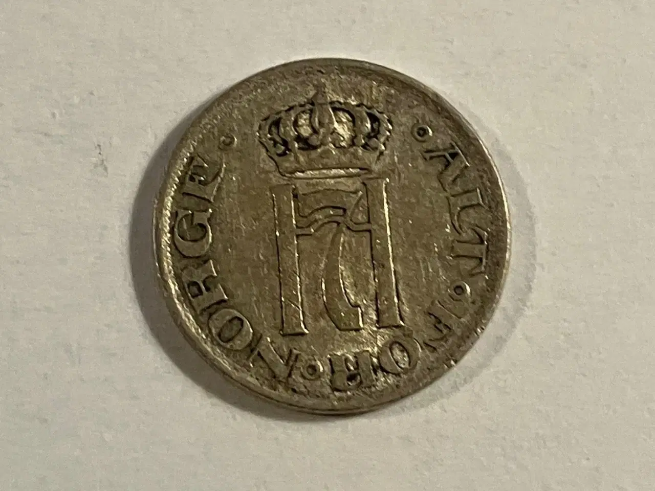 Billede 2 - 10 Øre Norge 1918 Renset