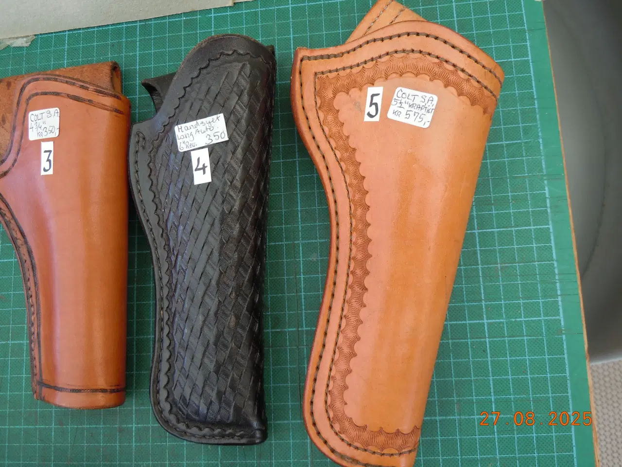 Billede 3 - pistol og revolverhylstre, antikke og nyere.