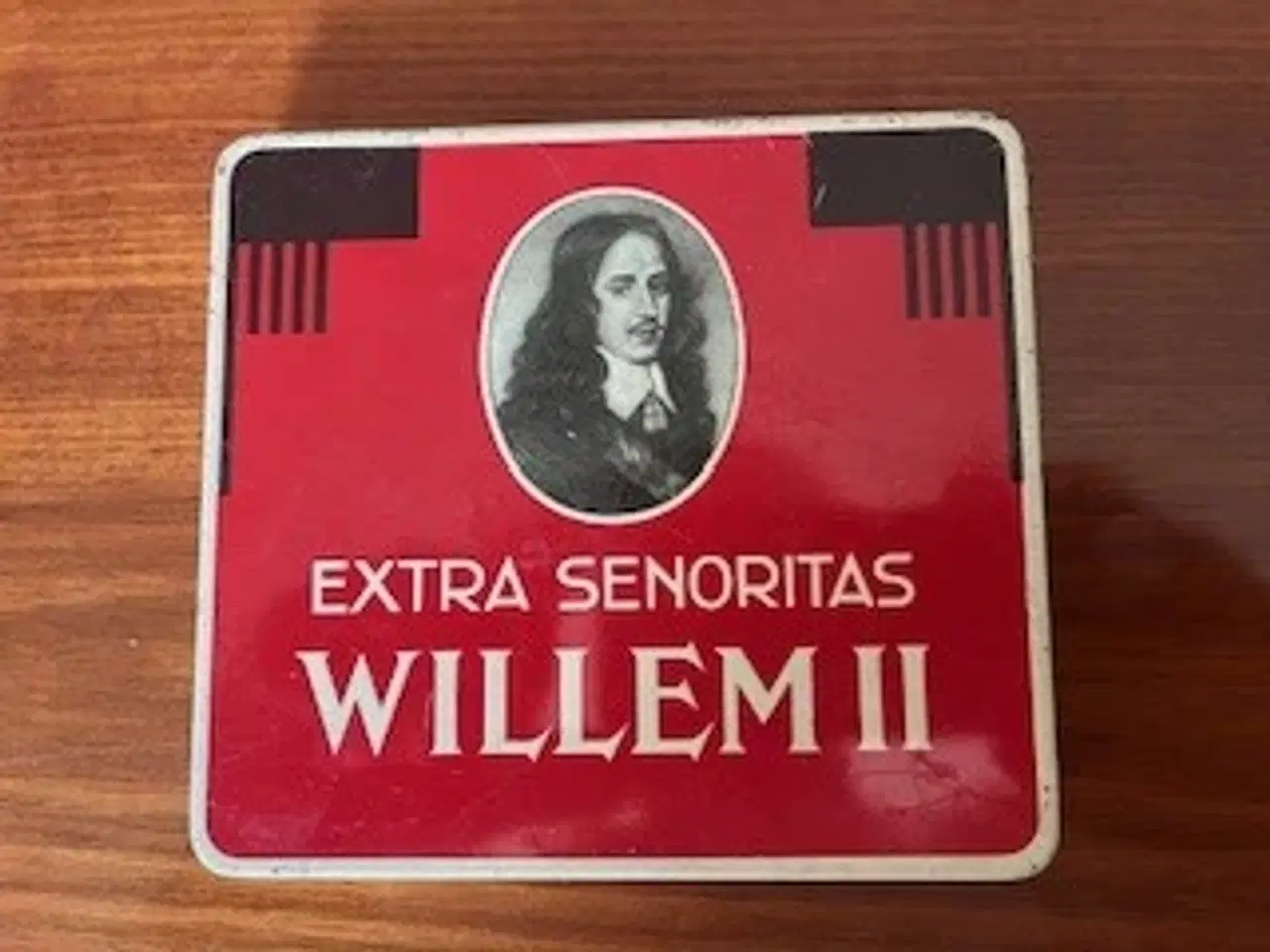 Billede 1 - Gammel blikæske til cerutter