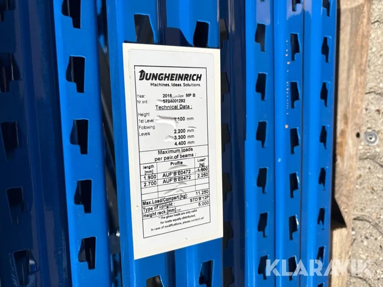 Billede 6 - Pallereol Jungheinrich MP B 7 fag