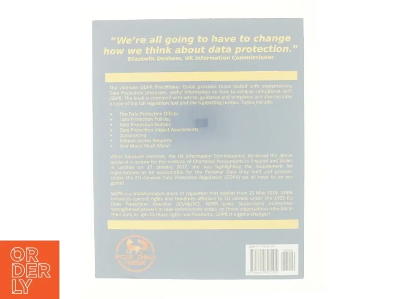 Billede 3 - The Ultimate GDPR Practitioner Guide : Demystifying Privacy & Data Protection (Paperback) af Massey, Mr Stephen Robert (Bog)