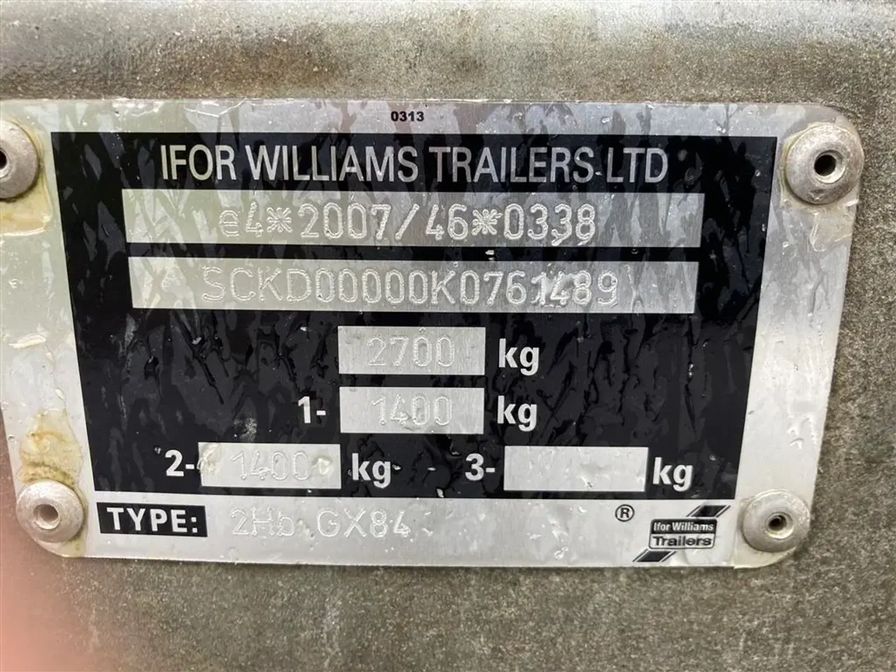 Billede 24 - Ifor Williams GX 84 Maskintrailer med rampe og mange bindeøjer