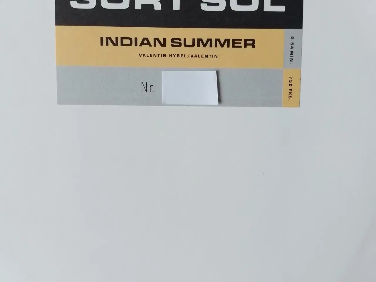 Billede 2 - Sort sol: Indian Summer (vinyl, single)