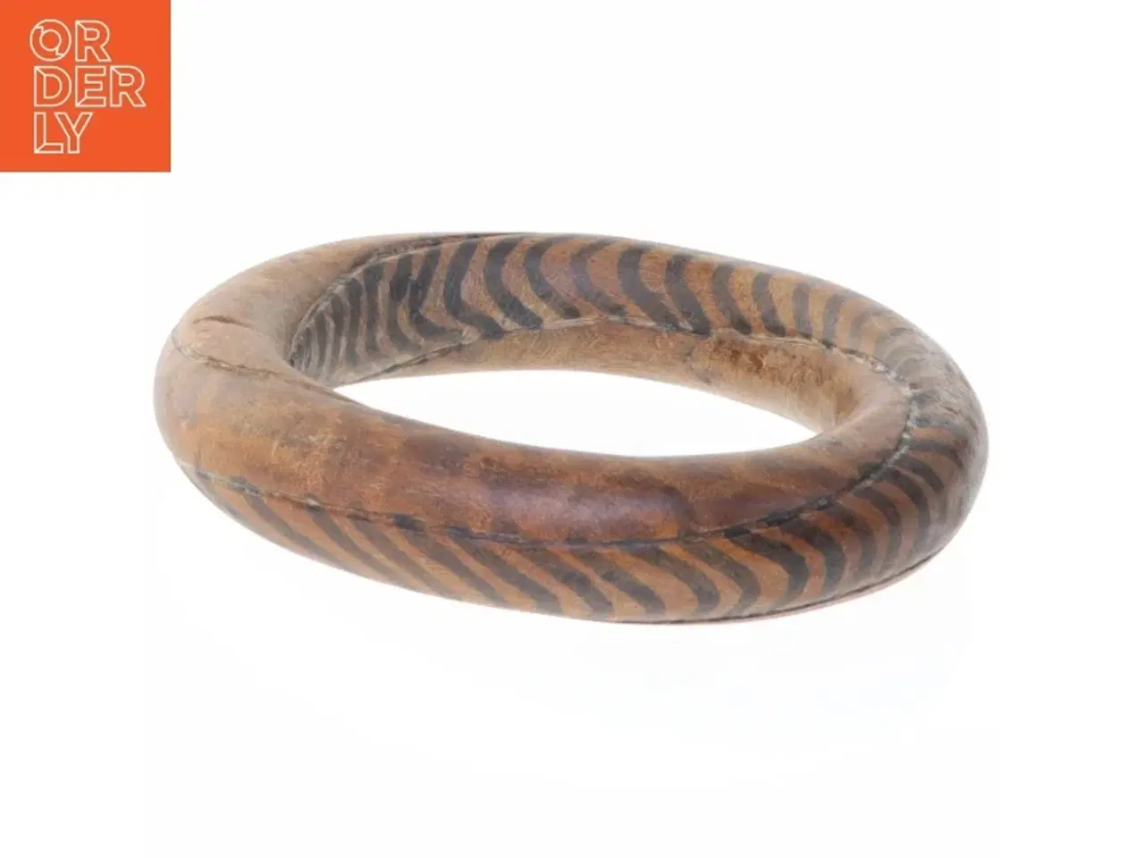 Billede 2 - Træarmbånd med tigerprint (str. Ø 9,5 cm ø 6,5 cm)