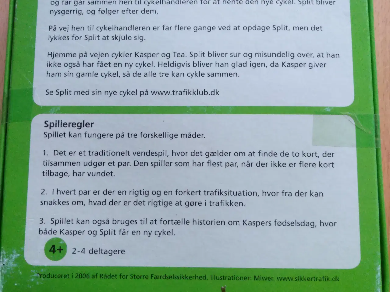 Billede 2 - Vendespil fra BØRNENES TRAFIKKLUB