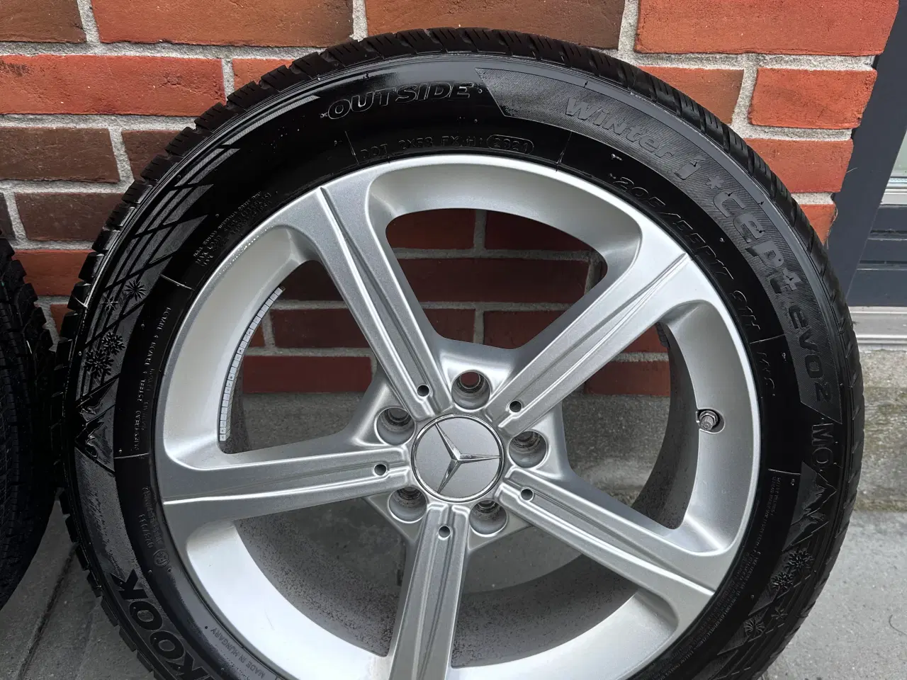 Billede 5 - 17” 5x112 Originale Mercedes alufælge m vinterdæk