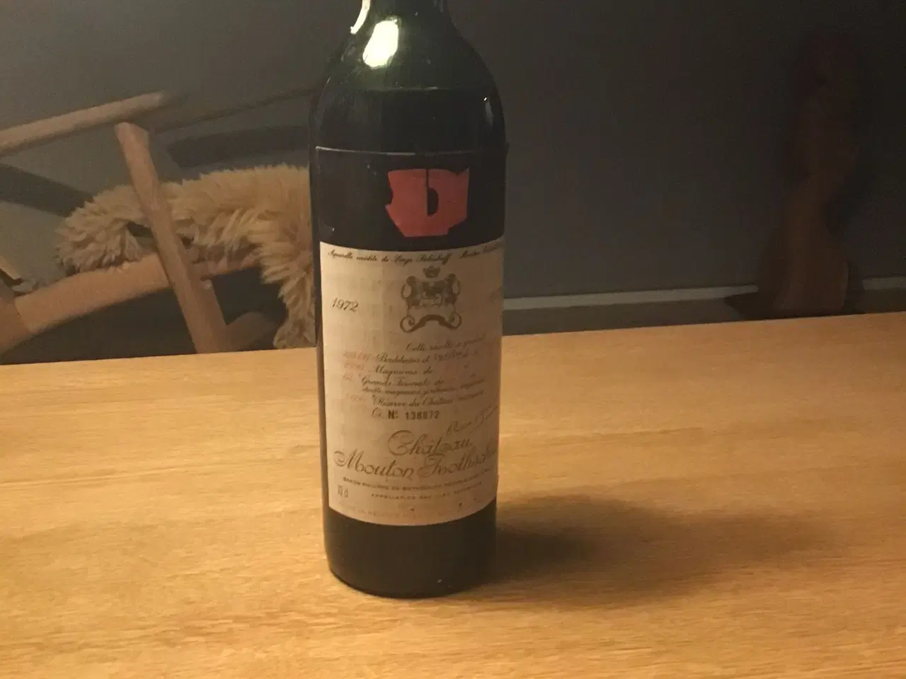 Billede 5 - Rødvin: chateau Mouton Rothschild 1972 ler Grand