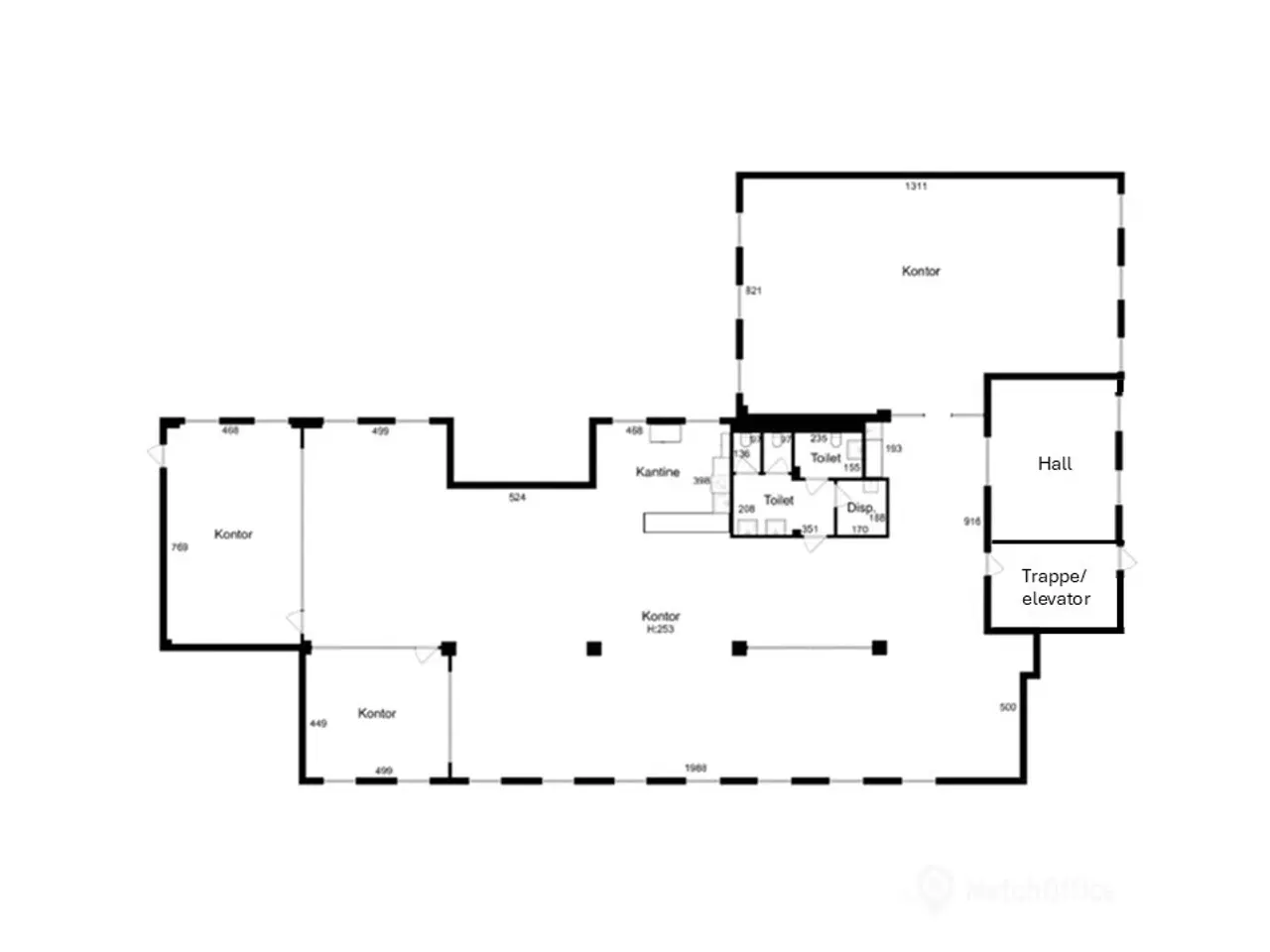 Billede 14 - Kontorlejemål i urbane omgivelser - kun 300 meter til metro