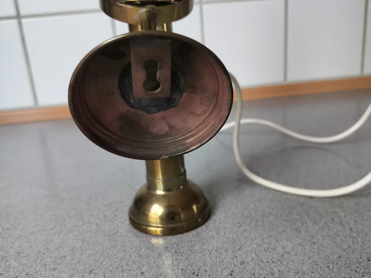 Billede 7 - Skibslampe, messing